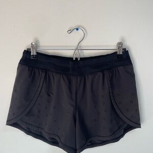 Lululemon Women's Black Eyelet Shorts